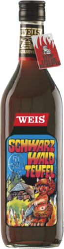 Schwarzwald Teufel 51% Vol Kräuterlikör Weis 1,0l