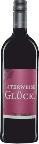 Literweise Glück Rotwein Cuvée süss 2021 Weinhaus Flick 1 Ltr.