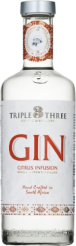 TRIPLE 3 THREE GIN Citrus Infusion Gin 43 %vol 0,5L