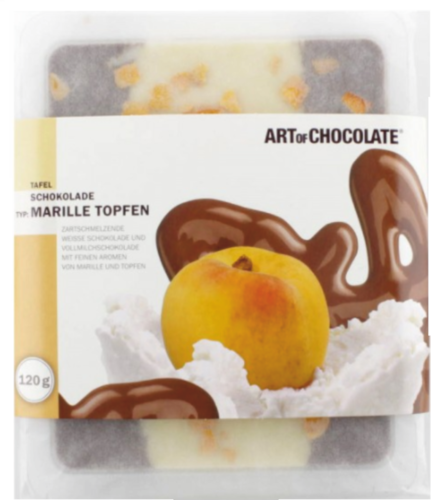 Art of Chocolate -  Marillen Topfen Schokolade Tafel 120g