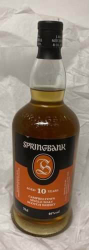 Springbank 10 Jahre Campbeltown Single Malt Whisky 46 %Vol. 0,7l