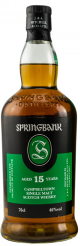 Springbank 15 Jahre  - 2021 - Release Campbeltown Single Malt Whisky 46 %Vol. 0,7l