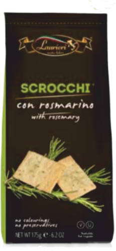 SCROCCHI con rosmarino Cracker mit Rosmarin Italien 175g